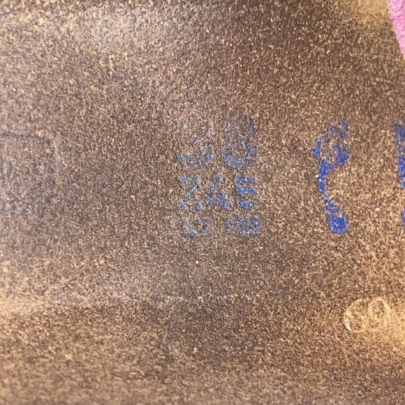 Birkenstock Pink Suede Arizona Sandals - Picture 9 of 11